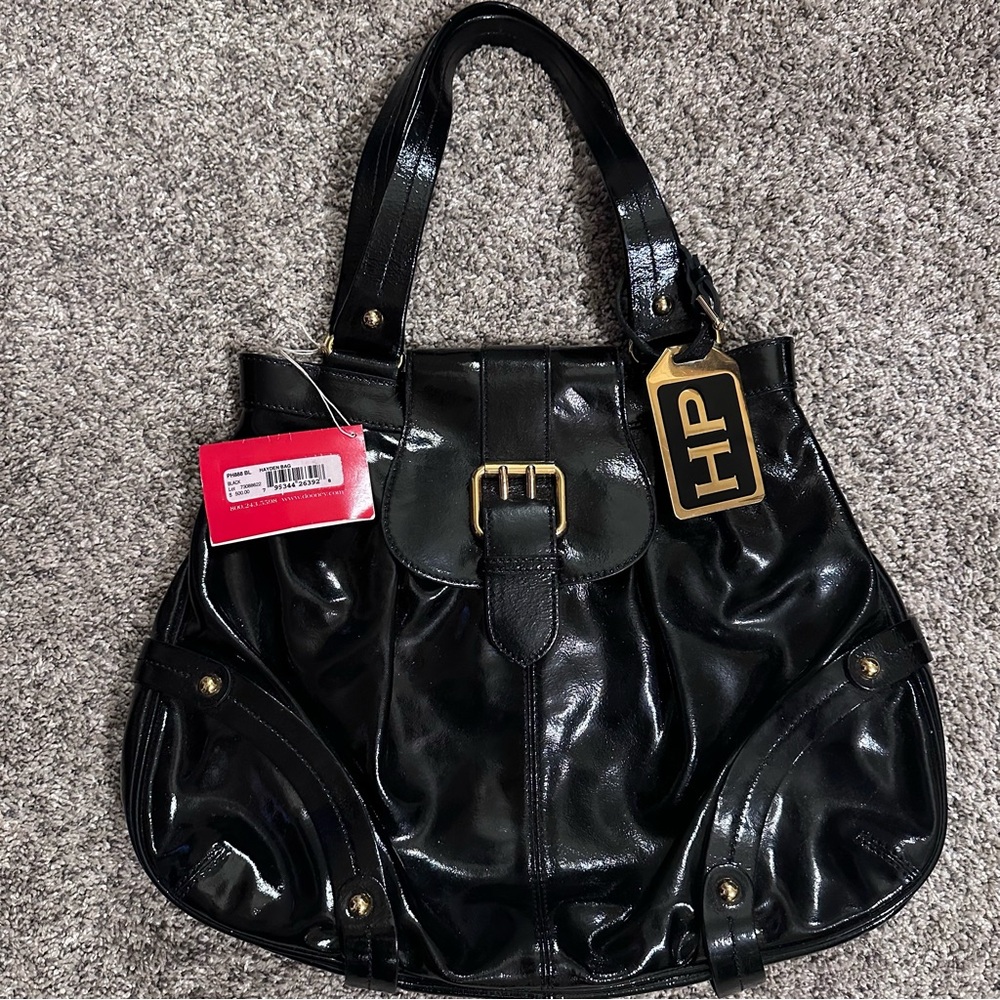 Dooney & Bourke patent leather Hayden shoulder bag. NWT